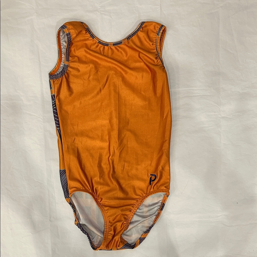 Orange Sleeveless Women's Bodysuit